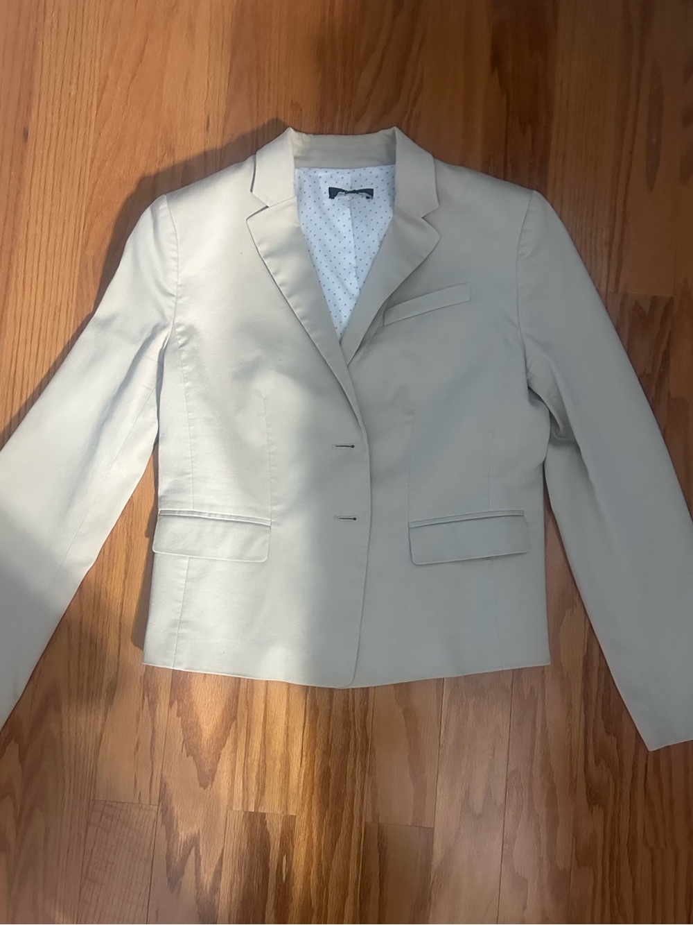 Ann Taylor Beige Tailored Blazer Jacket